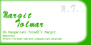 margit tolmar business card